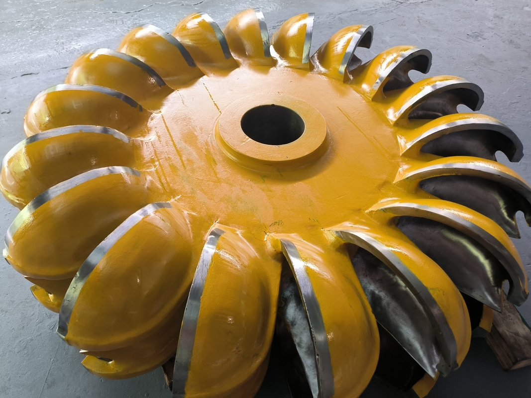 Производство гидроэнергии Гидротурбинный двигатель с настраиваемой длиной лезвия и номинальной скоростью ротора 300 оборотов в минуту