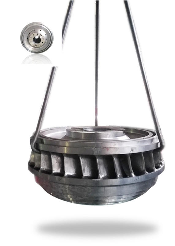 Производство гидроэнергии Гидротурбинный двигатель с настраиваемой длиной лезвия и номинальной скоростью ротора 300 оборотов в минуту