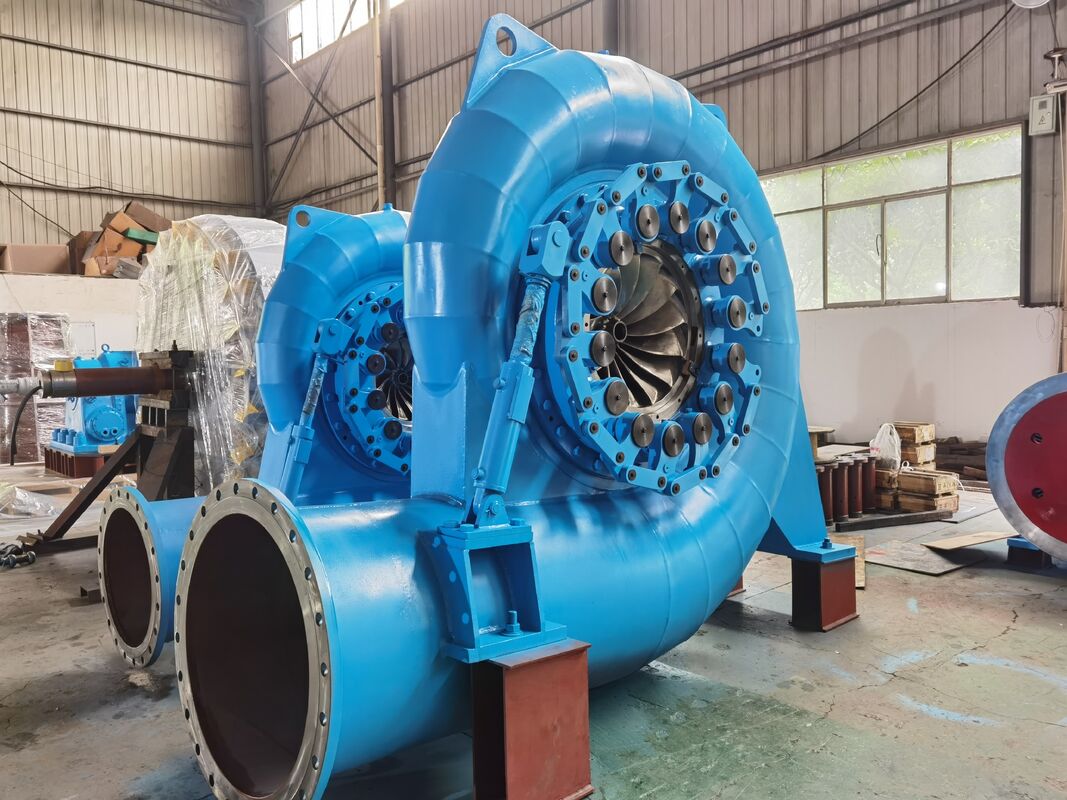 Francis Water Turbine Generator with 40~50years Lifespan 4.3-18.2m3/s Discharge and Customizable Color Options