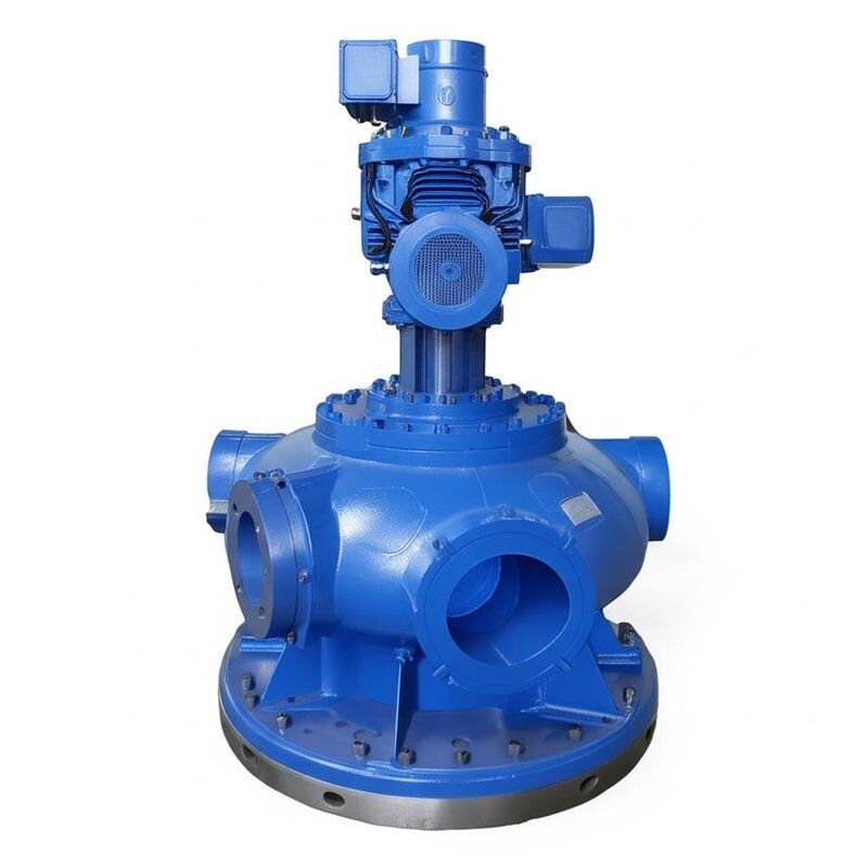 Водяная турбина-генератор с водяным охлаждением и вертикальной установкой для напора воды от 120 до 200 метров. Долговечное энергетическое оборудование