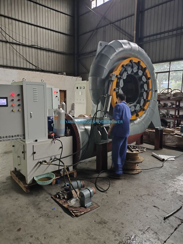 PLC Controlled Francis Hydro Turbine Generator Set IP54 Protection Microcomputer Governor for Hydropower Station