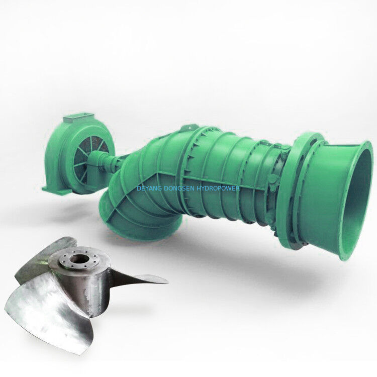 Tubular Hydroelectric Generator 315kW 500rpm Bulb Type Low Head Stainless Steel Runner
