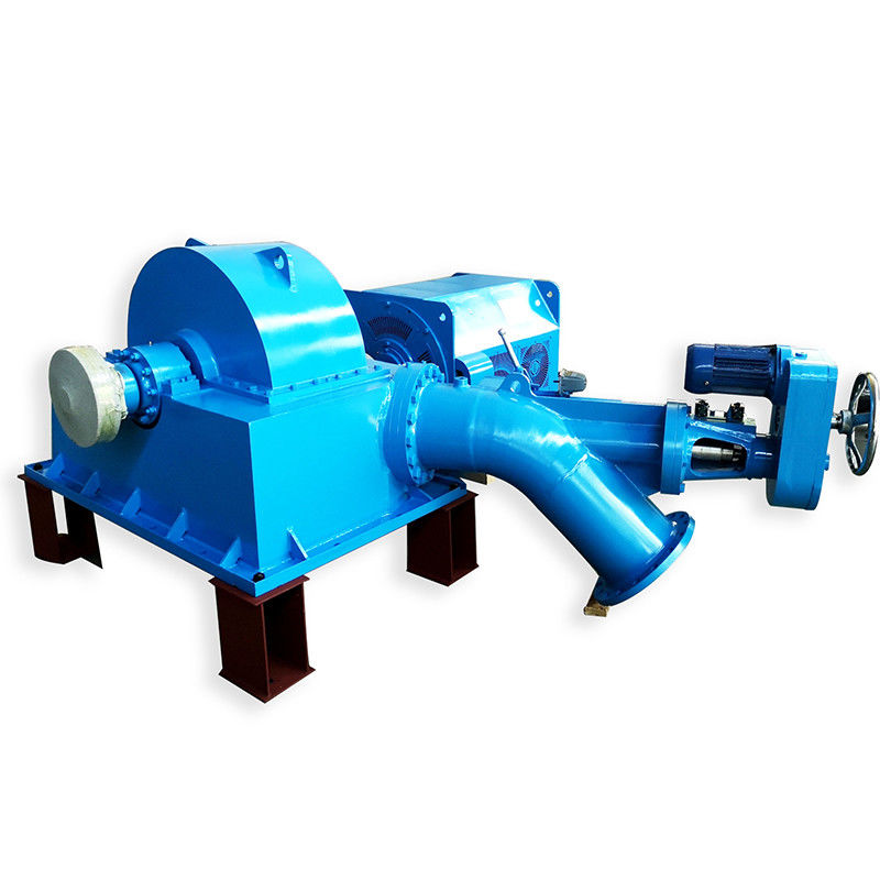 Turgo Turbine Generator with 220/380V Voltage Carbon Steel Volute and Synchronous Alternator for Hydroelectric Power