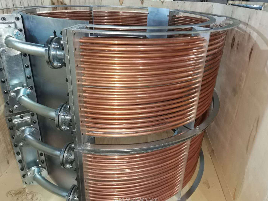 Диапазон рабочей температуры 0-80°C Масляный охладитель, предназначенный для обработки 10-100 кг масла, обеспечивающий охлаждение и стабильность системы