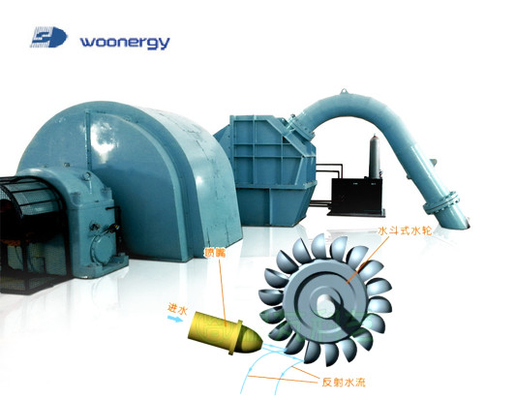 Генератор турбины 400V 500KW Pelton к 10500V для силы реки