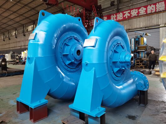 Francis Water Turbine Generator with 40~50years Lifespan 4.3-18.2m3/s Discharge and Customizable Color Options